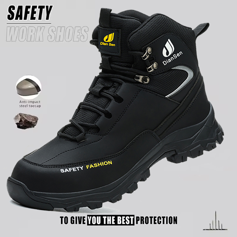 Hiking Boot Waterproof - Mens Work Shoes Steel Toe Boots
