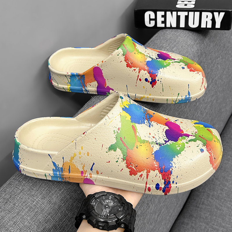 Men Shoes Office - Men Women Graffiti Clogs EVA Slip