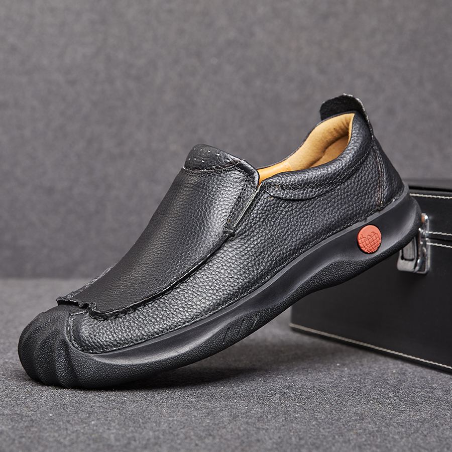 Men'S Shoes Smart - Hand-Finished Penny Loafers Textured Leather &