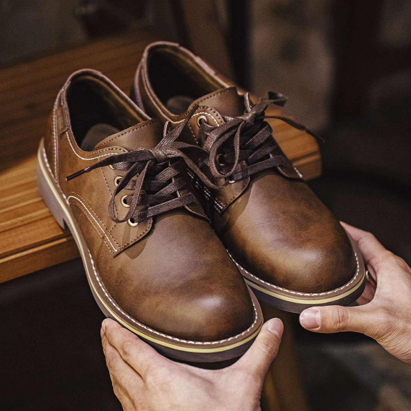 Men'S Shoes Smart - Maden Men's Vintage Shoes Classic Low-top