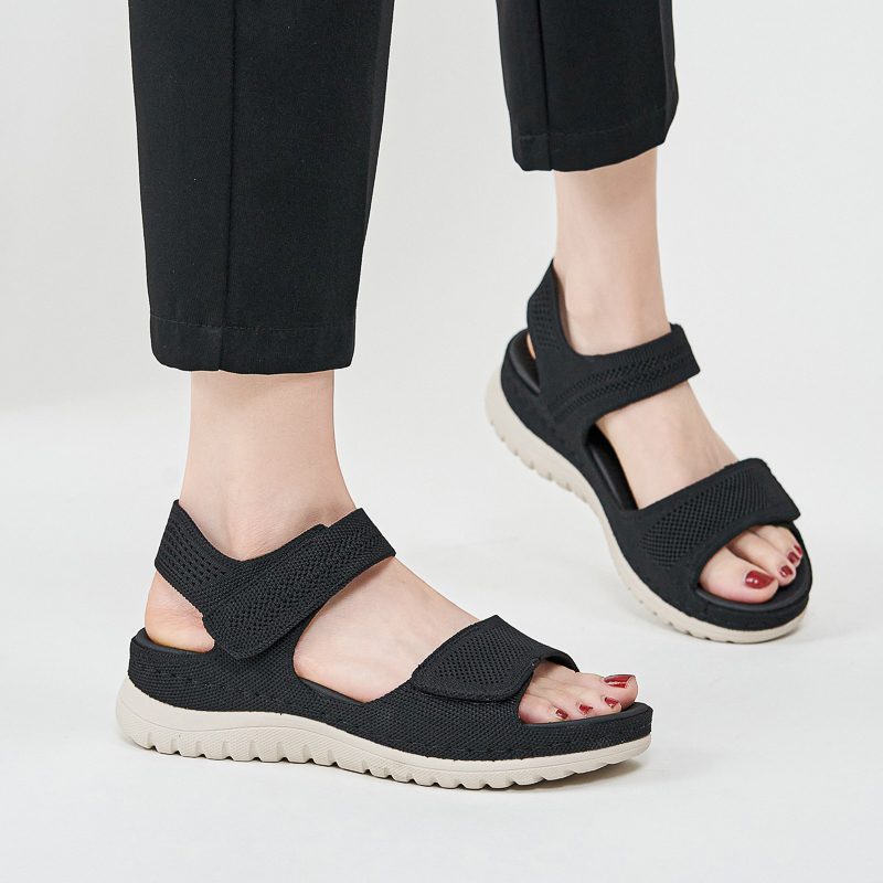 Velcro Strap Sandal - Women's Sandals retro classic Simple One