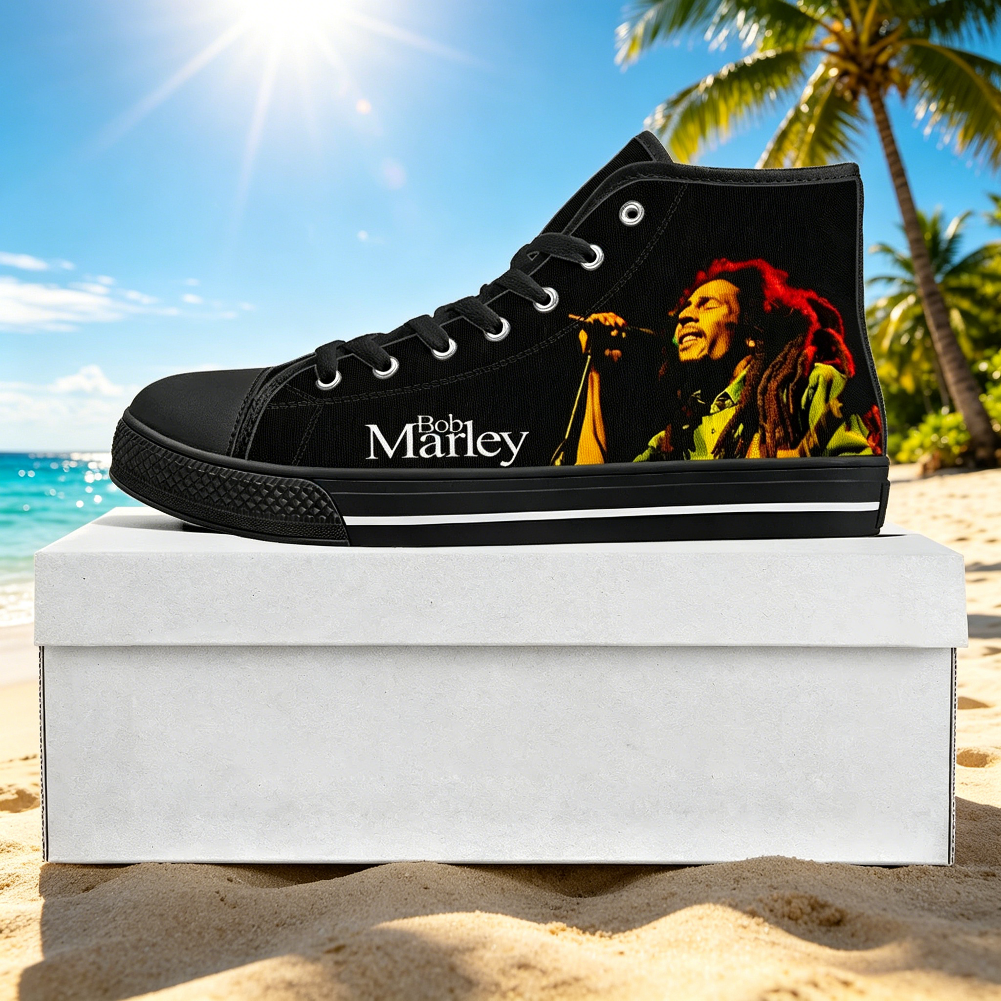 Bob Marley Quote Custom High T - Men Shoes Quotes recension och pris