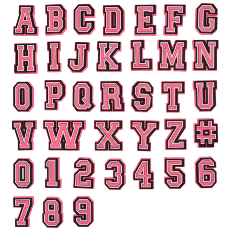 Pink Letter Shoe Charms for Cr - Men'S Shoes Crocs recension och pris