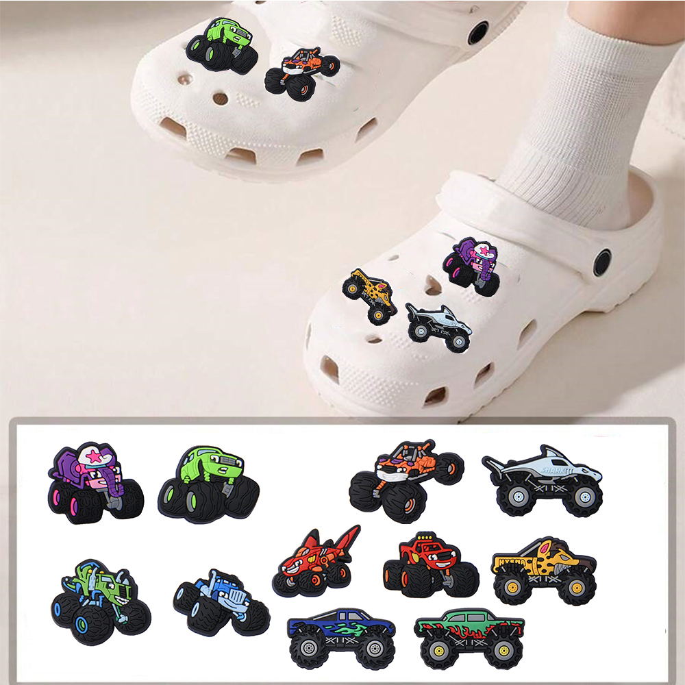 11Pcs Cars Cartoon Shoe Charms - Men'S Shoes Crocs recension och pris