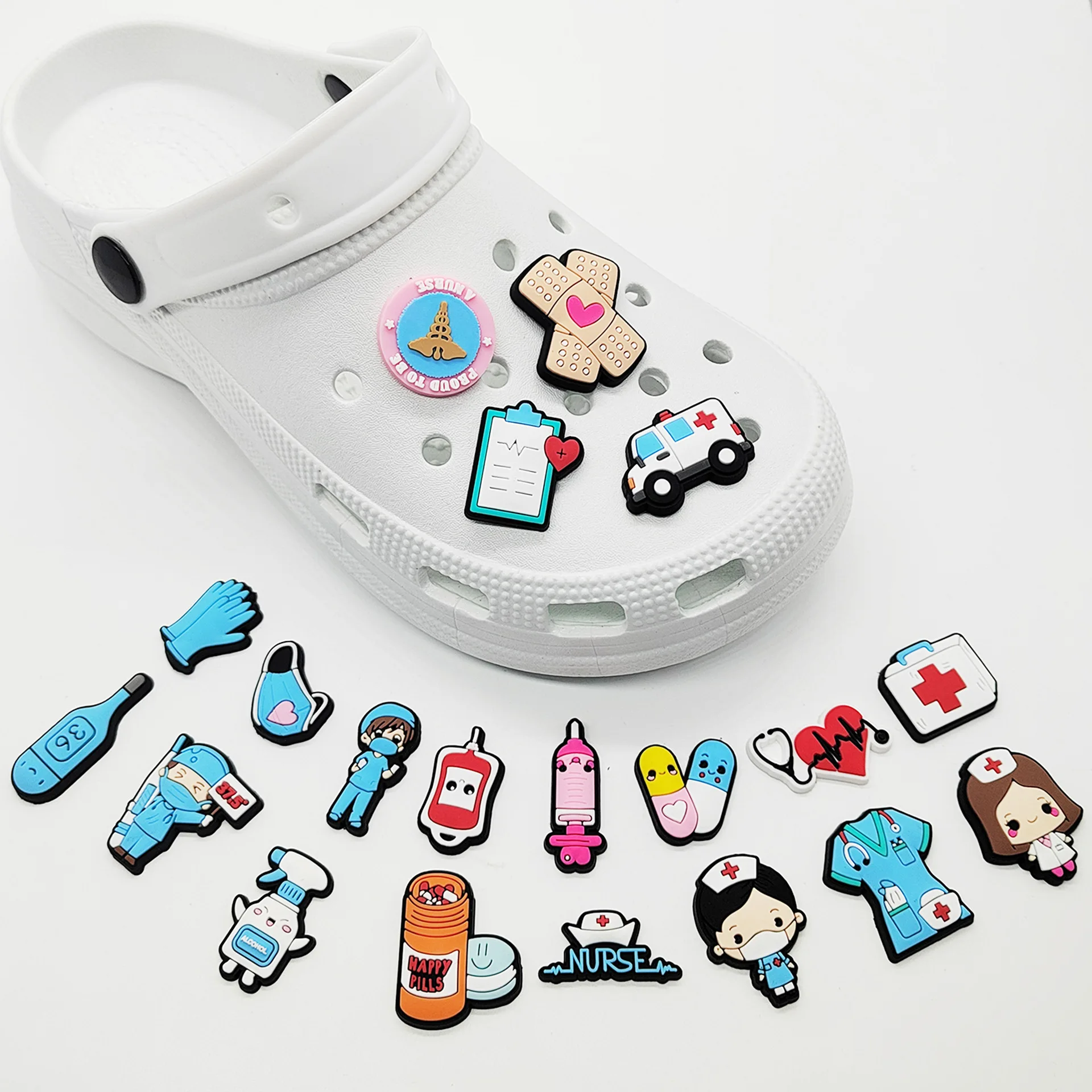 New 1pcs PVC Shoe Charms for C - Men'S Shoes Crocs recension och pris