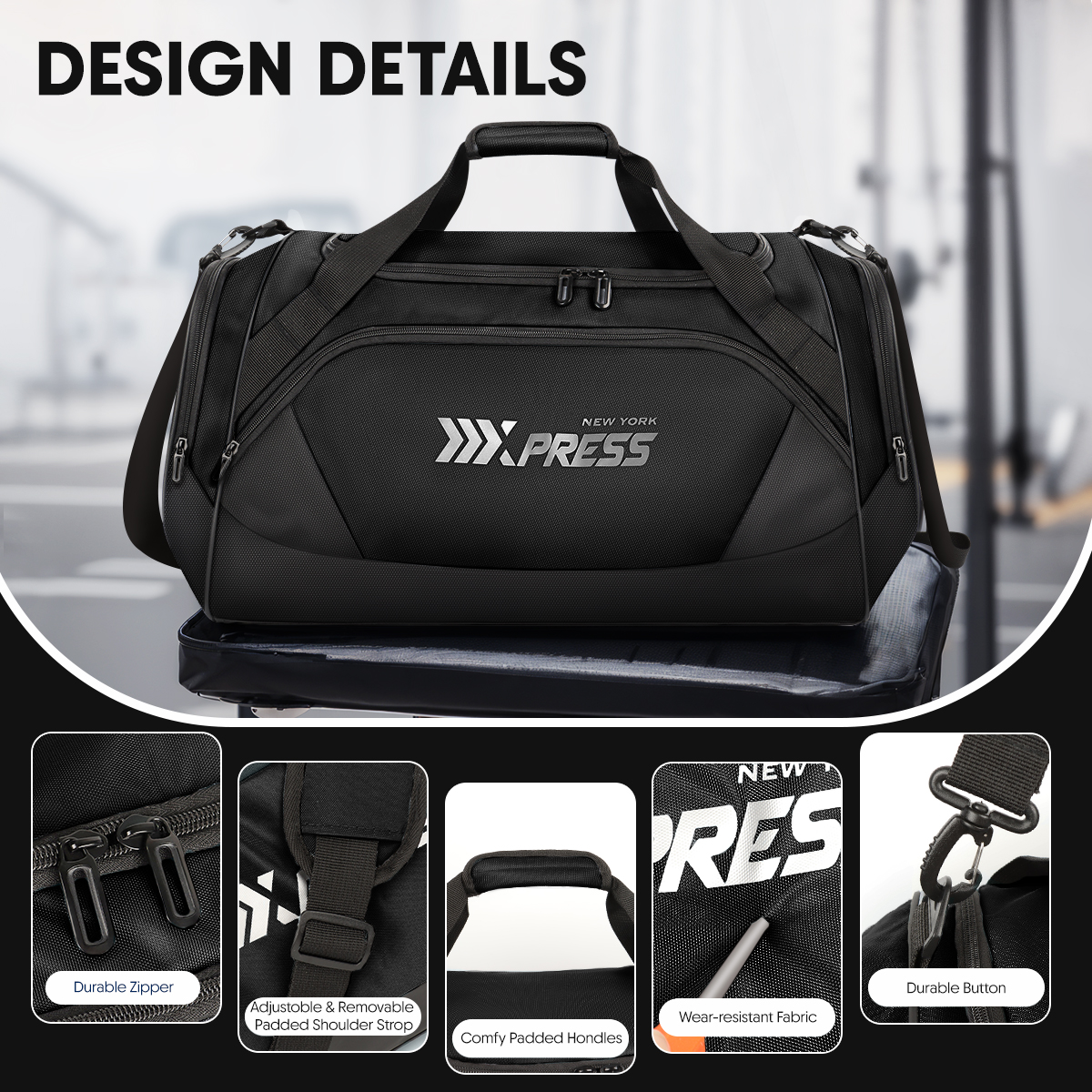 Travel Duffle Bag for Men Wome - Men'S Shoes York recension och pris