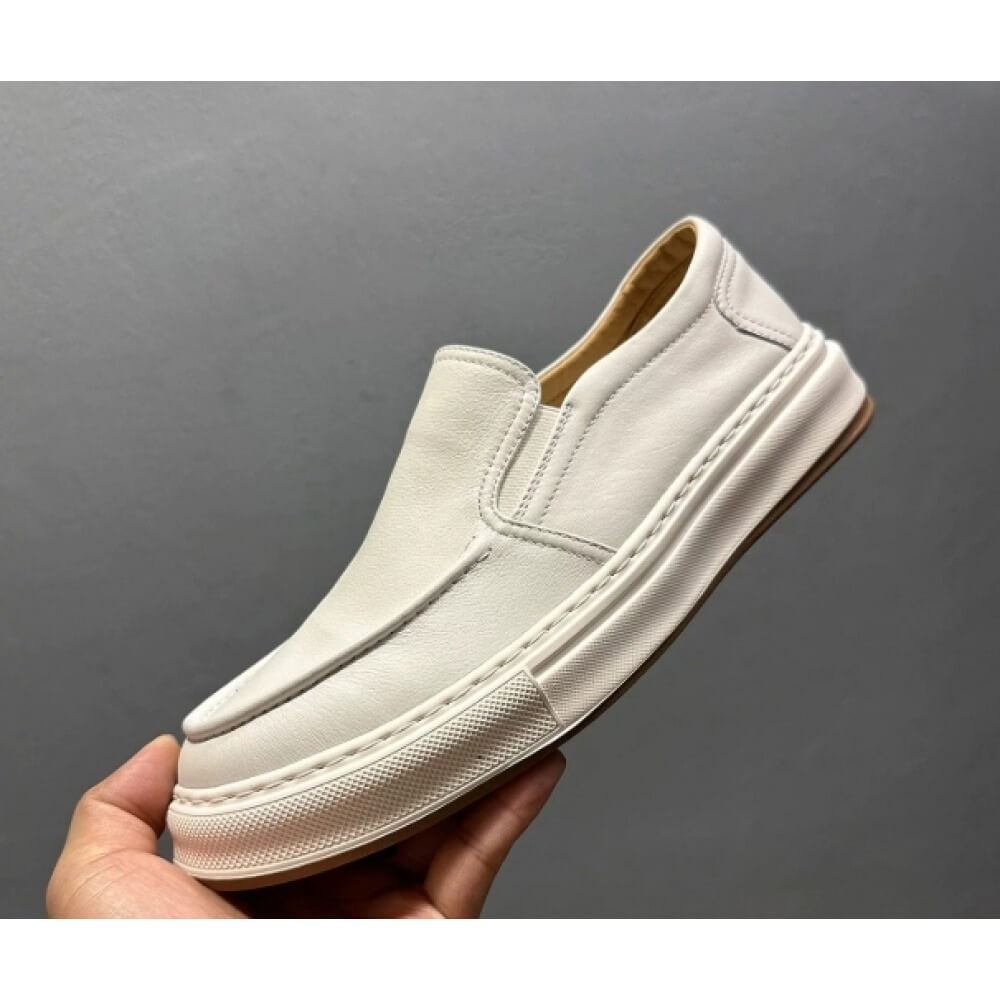 Luxury White Leather Casual Lo - Men'S Shoes Smart recension och pris