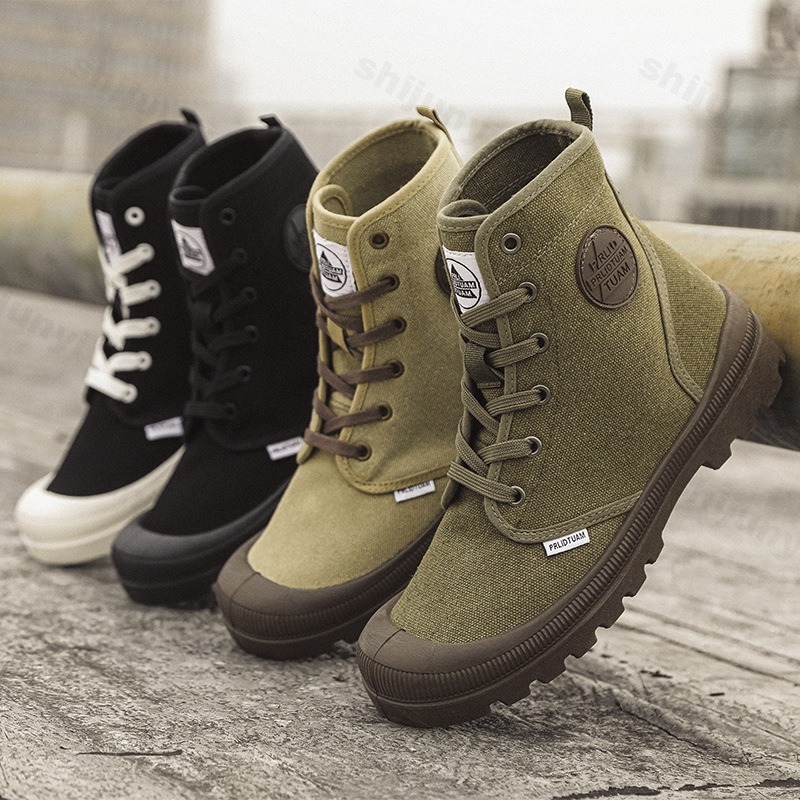 Men Canvas Shoes Fashion High  - Men'S Shoes Low Top recension och pris
