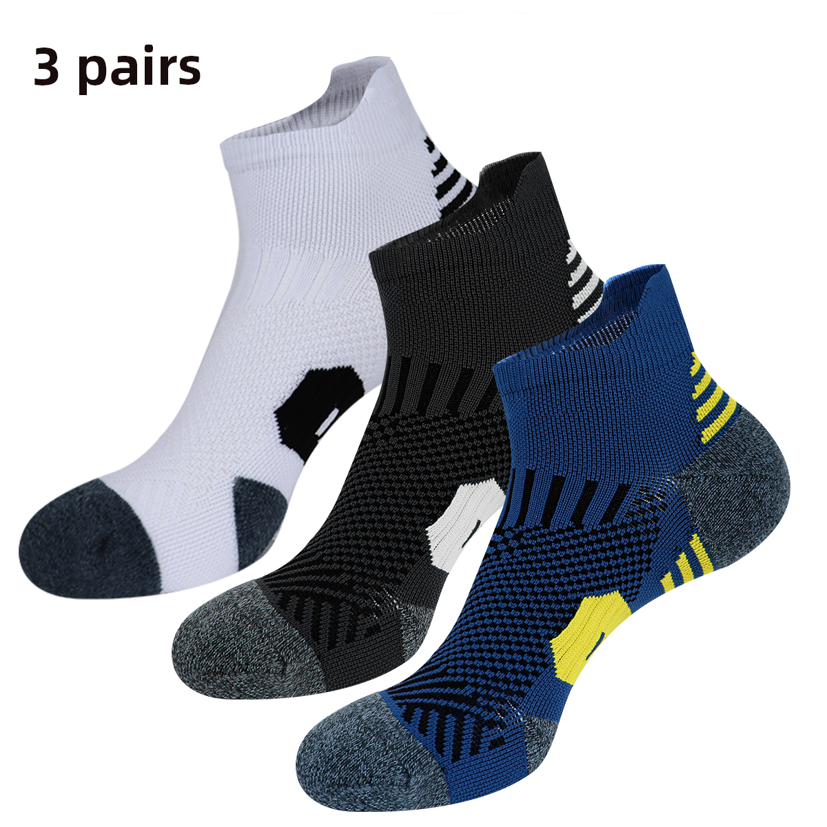 3/9 Pairs Non-Slip Sports Sock - Sport Slide Men recension och pris