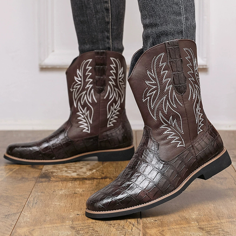 Men's Croc-Embossed Western Co - Men'S Shoes Crocs recension och pris