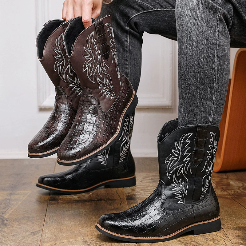 Men's Croc-Embossed Western Co - Men'S Shoes Crocs recension och pris