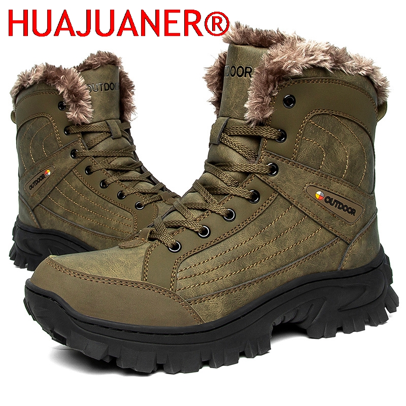 Men Winter Snow Boots Platform - Hiking Boot Waterproof recension och pris